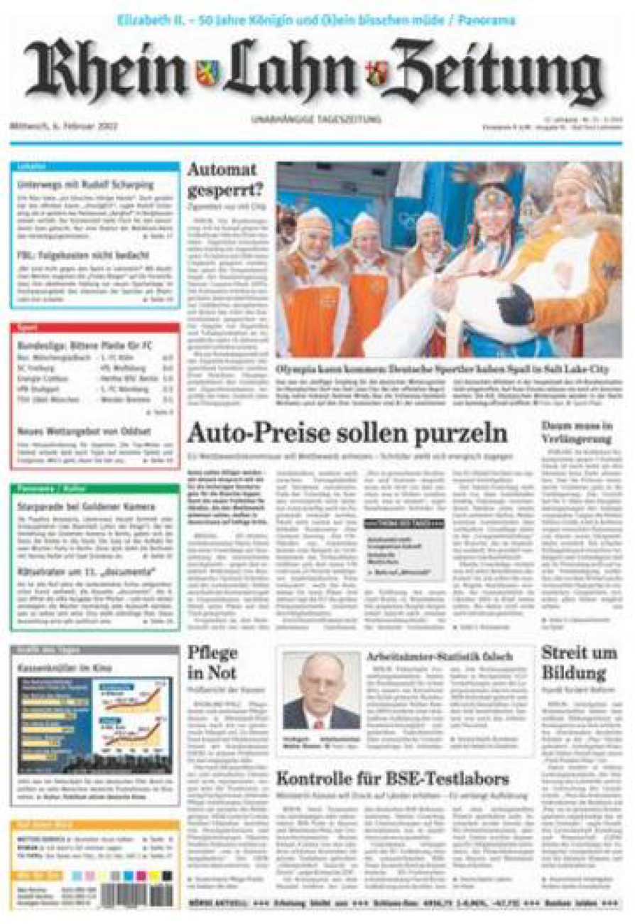 Rhein-Lahn-Zeitung vom Mittwoch, 06.02.2002