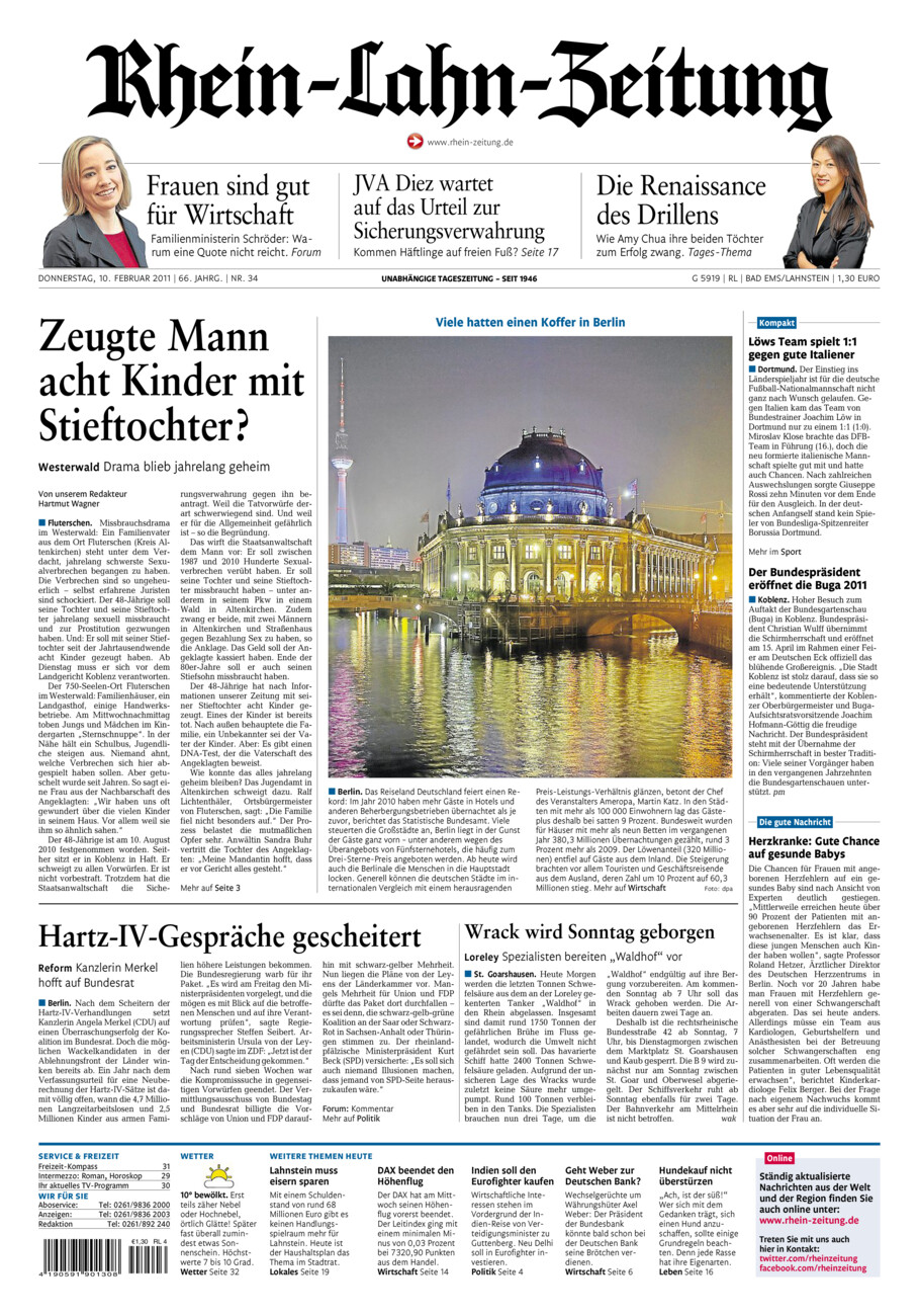Rhein-Lahn-Zeitung vom Donnerstag, 10.02.2011