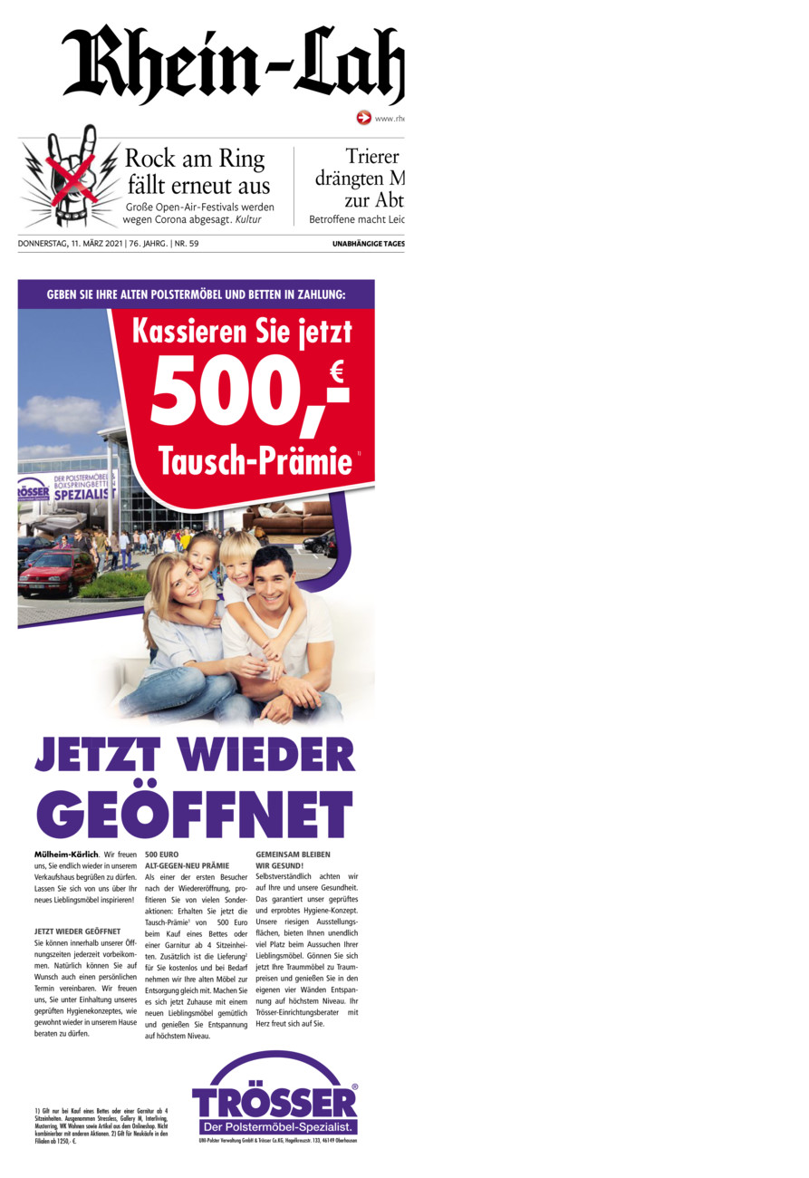 Rhein-Lahn-Zeitung vom Donnerstag, 11.03.2021