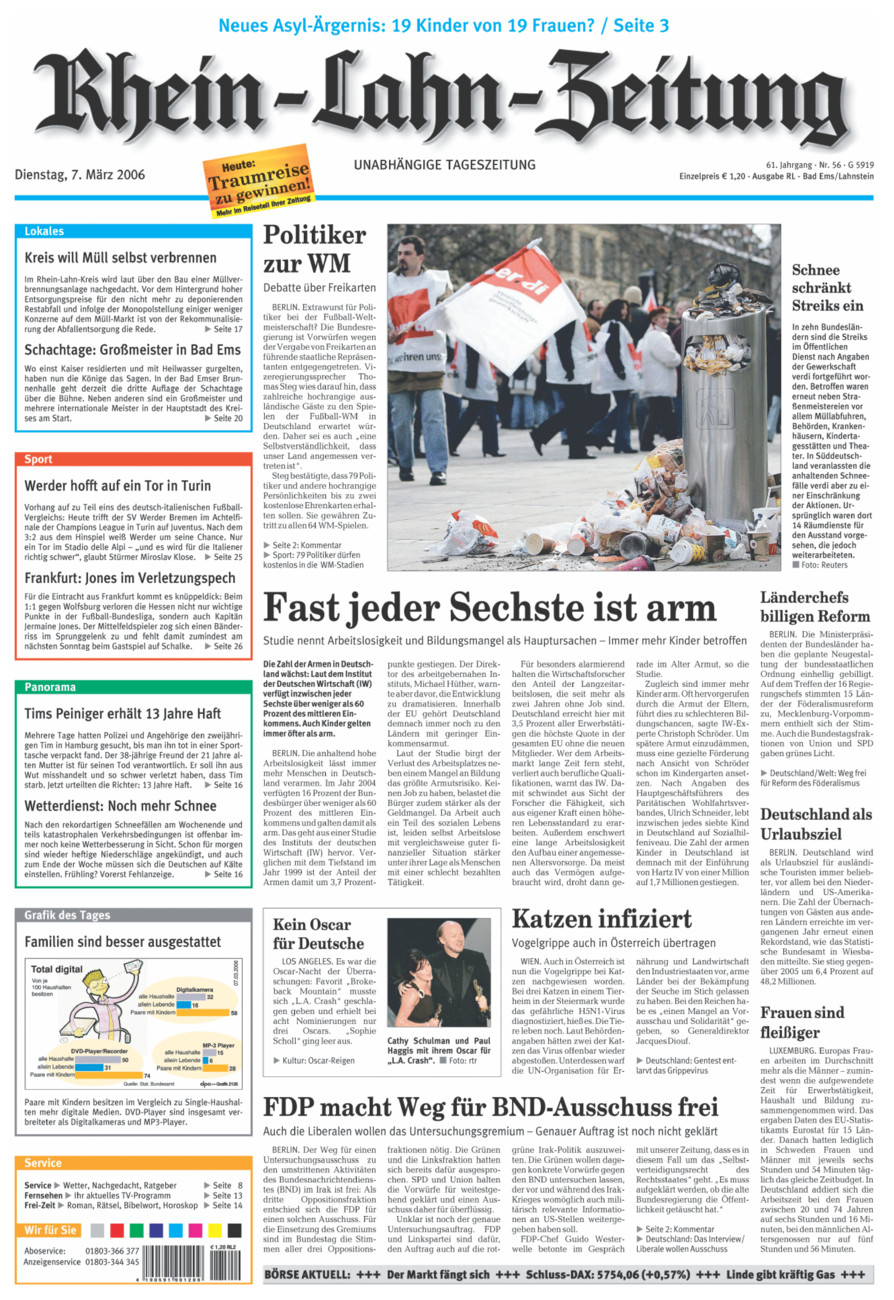 Rhein-Lahn-Zeitung vom Dienstag, 07.03.2006