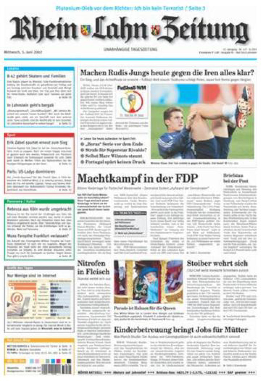 Rhein-Lahn-Zeitung vom Mittwoch, 05.06.2002