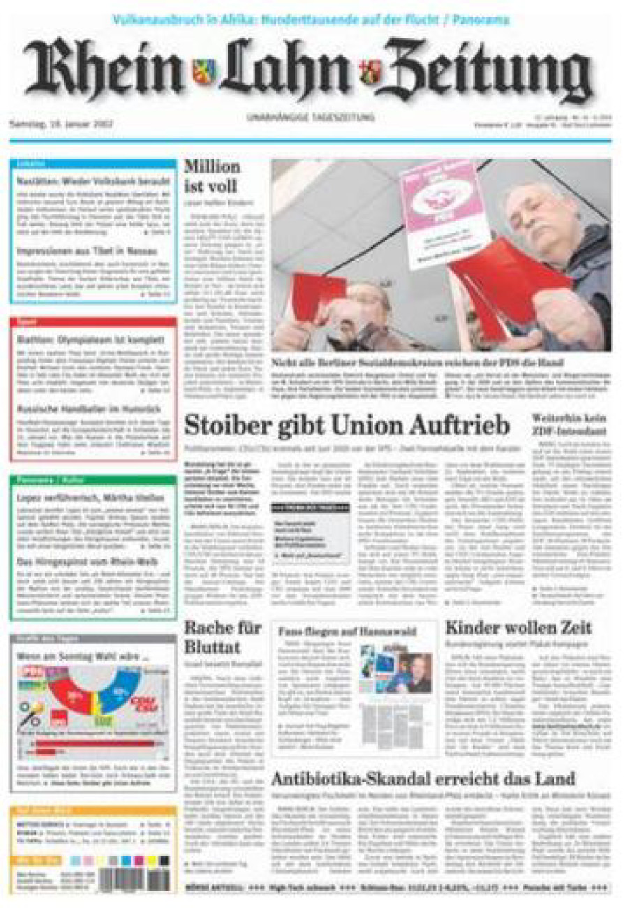 Rhein-Lahn-Zeitung vom Samstag, 19.01.2002