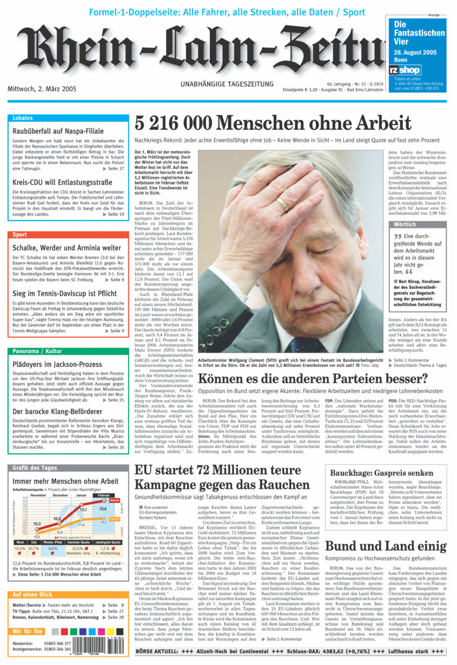 Rhein-Lahn-Zeitung vom Mittwoch, 02.03.2005