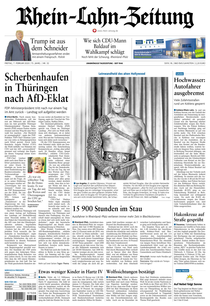 Rhein-Lahn-Zeitung vom Freitag, 07.02.2020