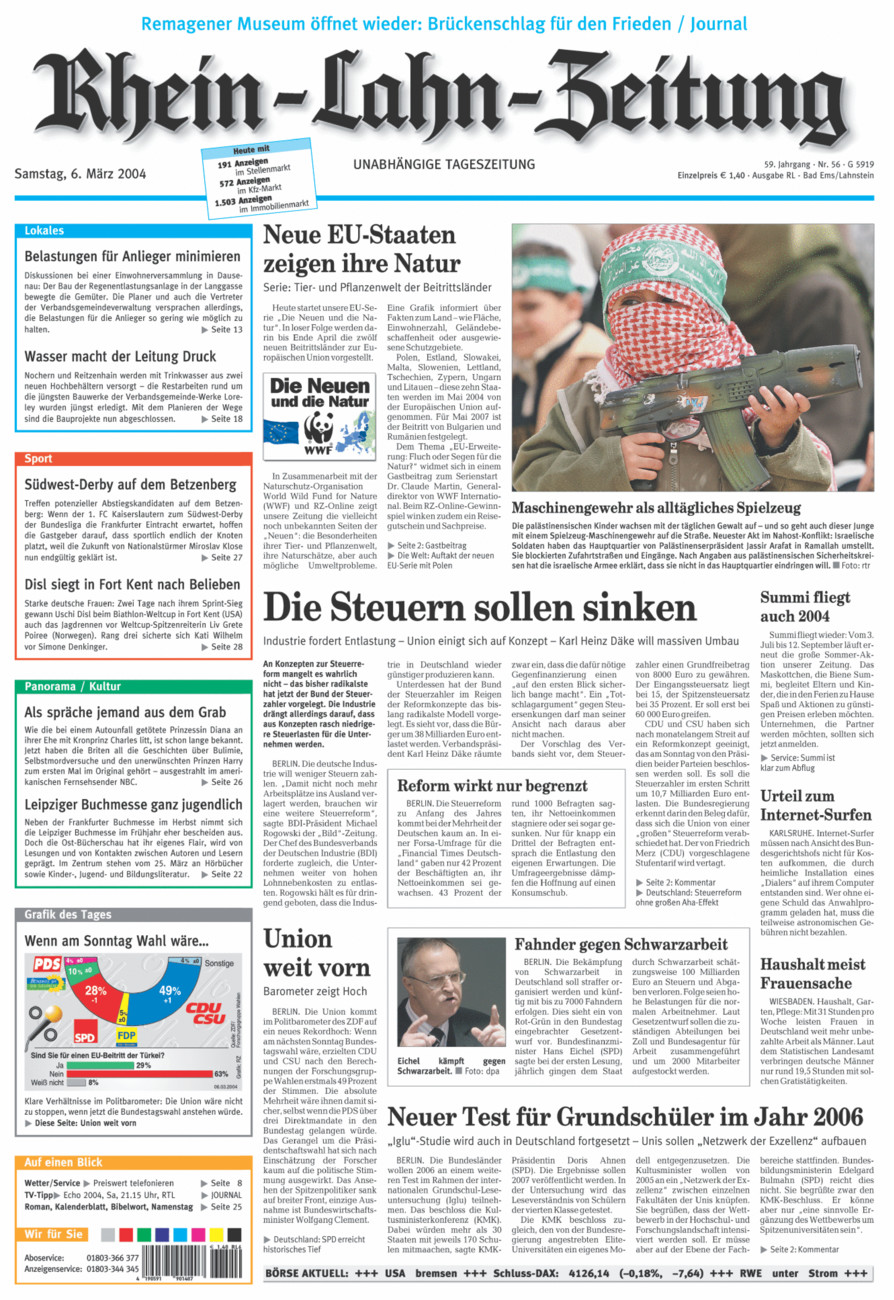 Rhein-Lahn-Zeitung vom Samstag, 06.03.2004