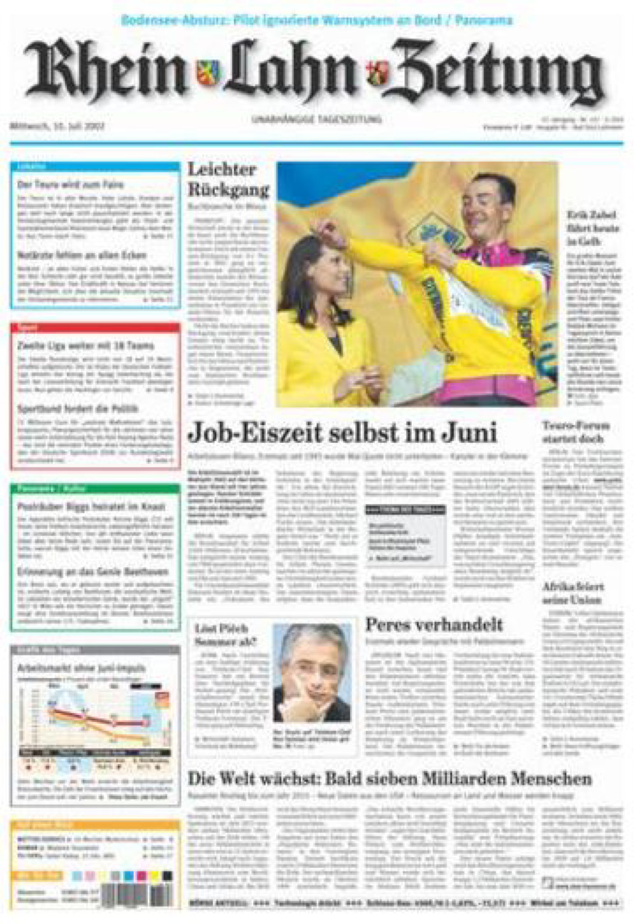Rhein-Lahn-Zeitung vom Mittwoch, 10.07.2002