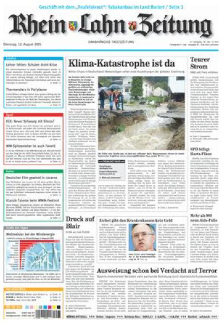 Rhein-Lahn-Zeitung vom Dienstag, 13.08.2002