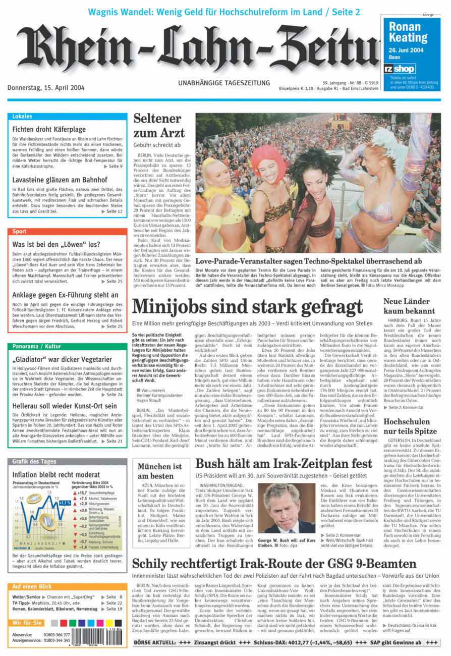 Rhein-Lahn-Zeitung vom Donnerstag, 15.04.2004