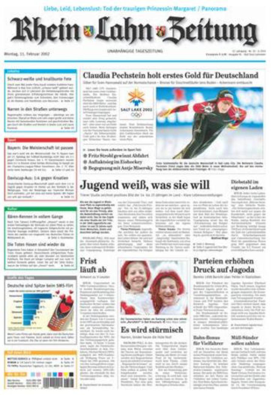 Rhein-Lahn-Zeitung vom Montag, 11.02.2002