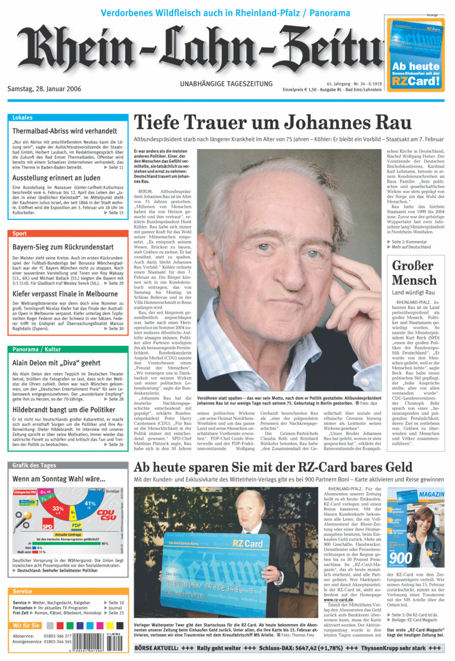 Rhein-Lahn-Zeitung vom Samstag, 28.01.2006