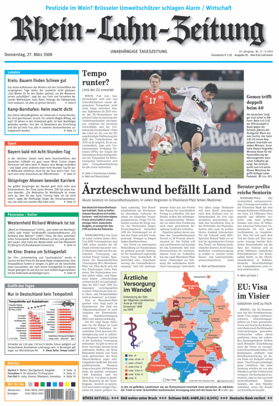Rhein-Lahn-Zeitung vom Donnerstag, 27.03.2008