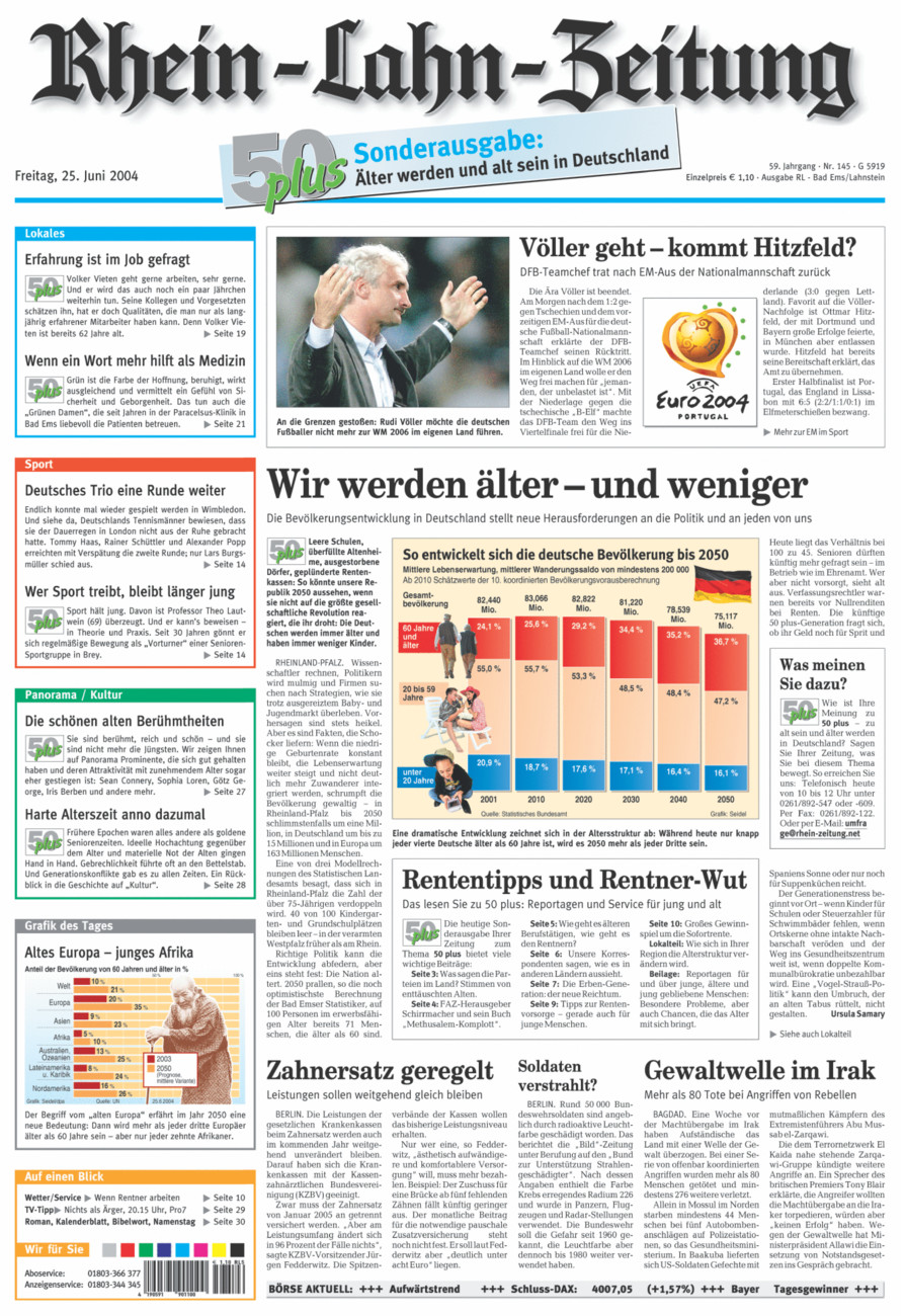 Rhein-Lahn-Zeitung vom Freitag, 25.06.2004
