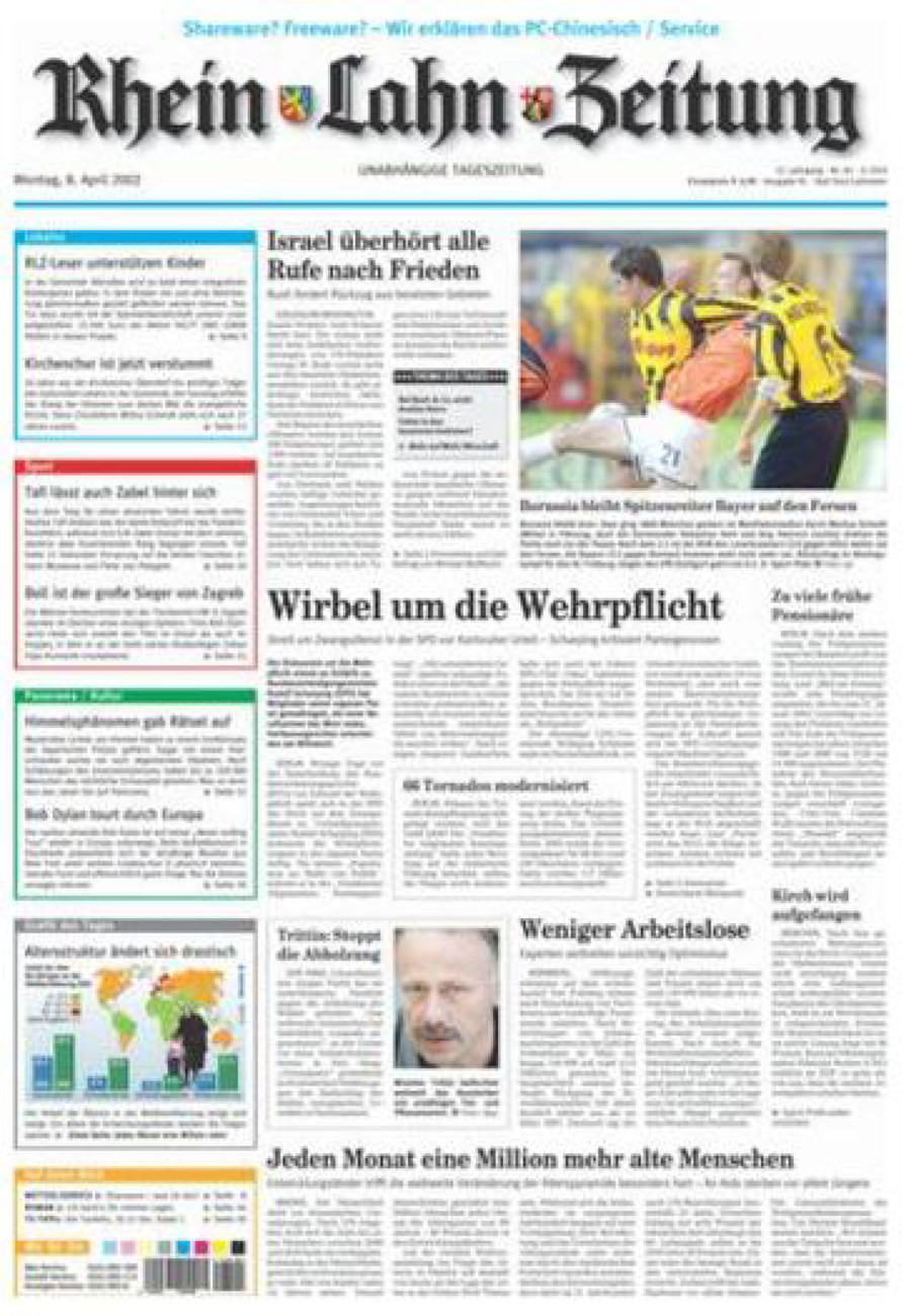 Rhein-Lahn-Zeitung vom Montag, 08.04.2002
