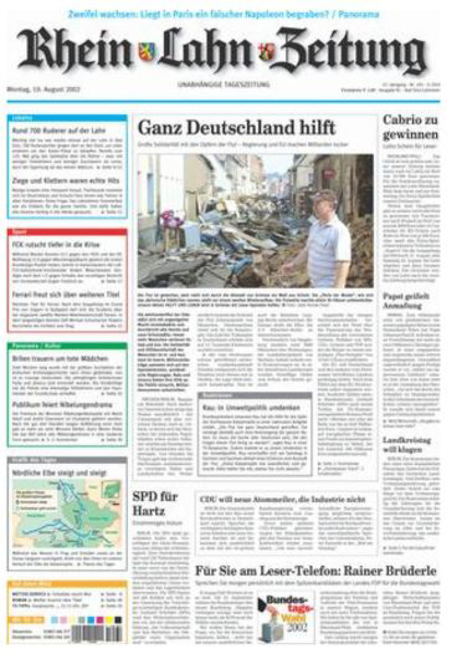 Rhein-Lahn-Zeitung vom Montag, 19.08.2002