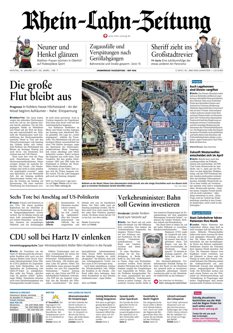 Rhein-Lahn-Zeitung vom Montag, 10.01.2011