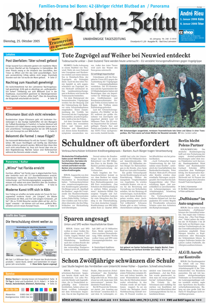 Rhein-Lahn-Zeitung vom Dienstag, 25.10.2005
