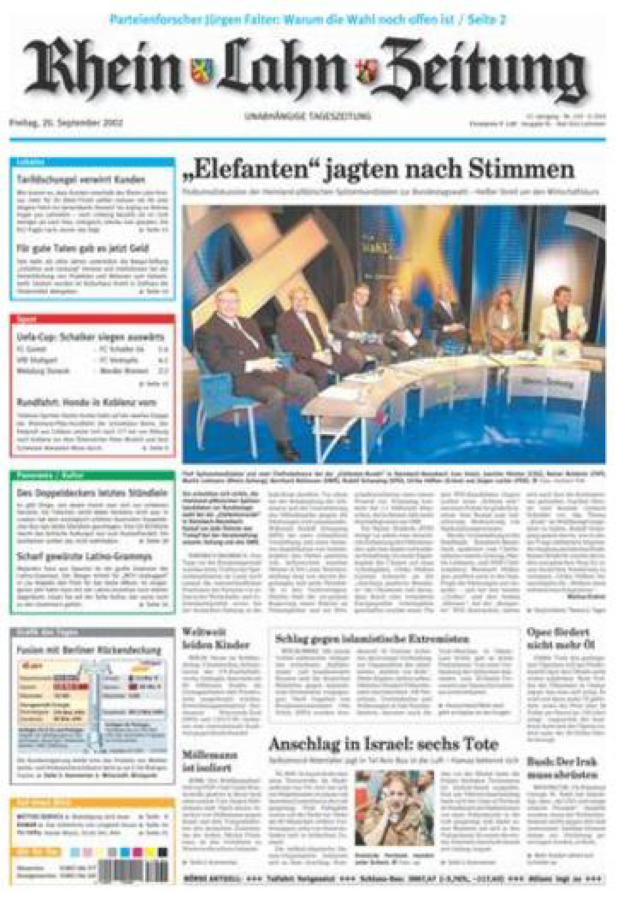Rhein-Lahn-Zeitung vom Freitag, 20.09.2002