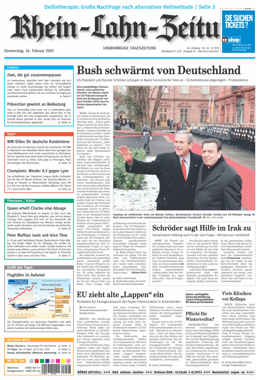 Rhein-Lahn-Zeitung vom Donnerstag, 24.02.2005