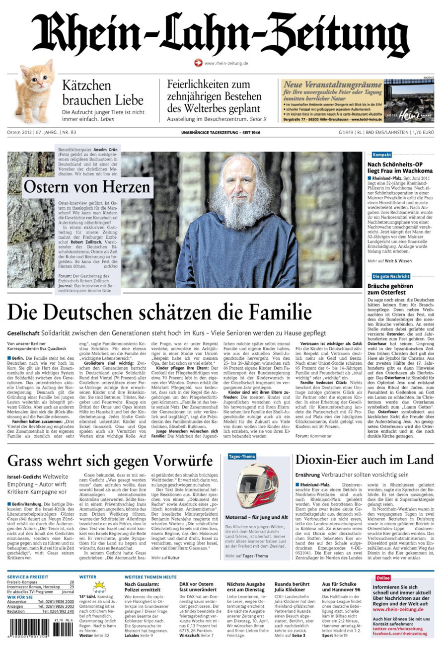 Rhein-Lahn-Zeitung vom Samstag, 07.04.2012