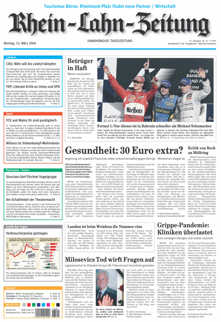 Rhein-Lahn-Zeitung vom Montag, 13.03.2006