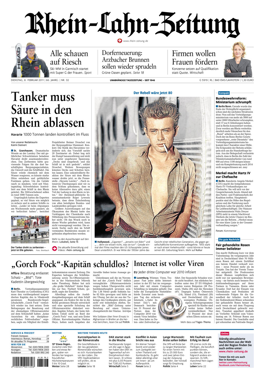 Rhein-Lahn-Zeitung vom Dienstag, 08.02.2011