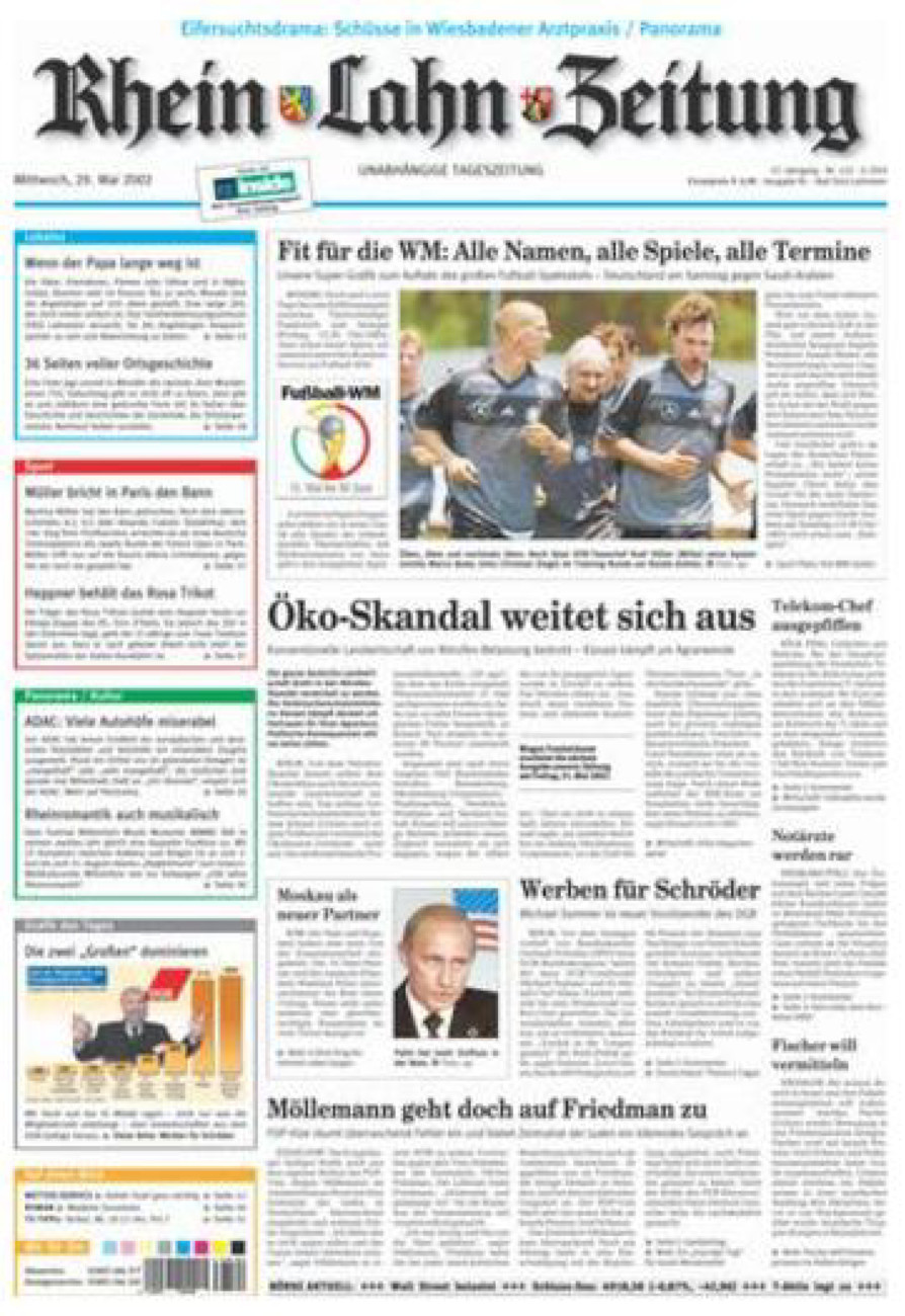 Rhein-Lahn-Zeitung vom Mittwoch, 29.05.2002