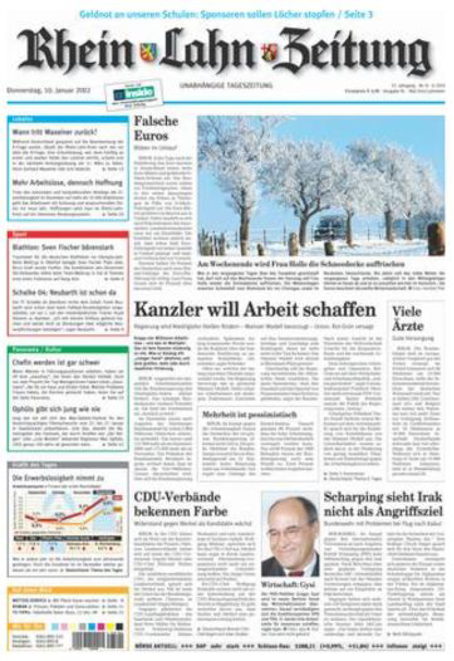 Rhein-Lahn-Zeitung vom Donnerstag, 10.01.2002