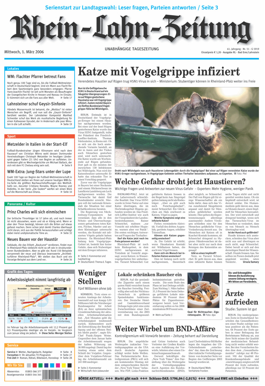 Rhein-Lahn-Zeitung vom Mittwoch, 01.03.2006