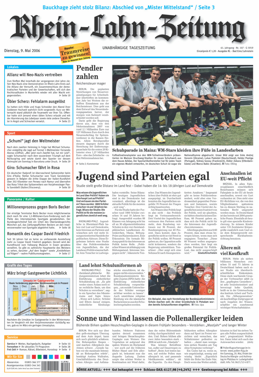 Rhein-Lahn-Zeitung vom Dienstag, 09.05.2006