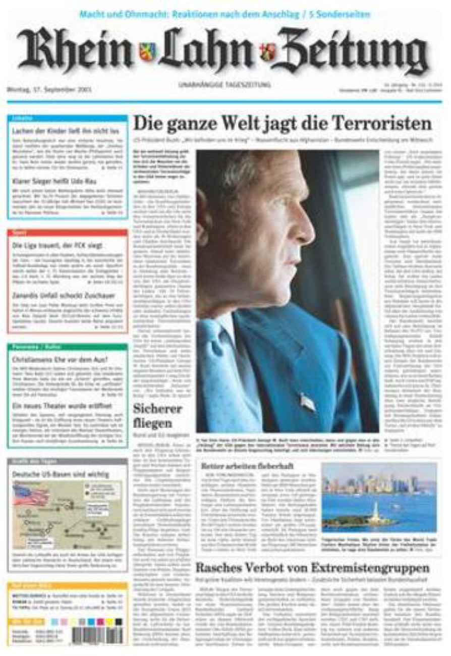 Rhein-Lahn-Zeitung vom Montag, 17.09.2001