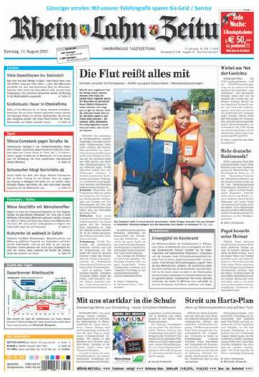 Rhein-Lahn-Zeitung vom Samstag, 17.08.2002