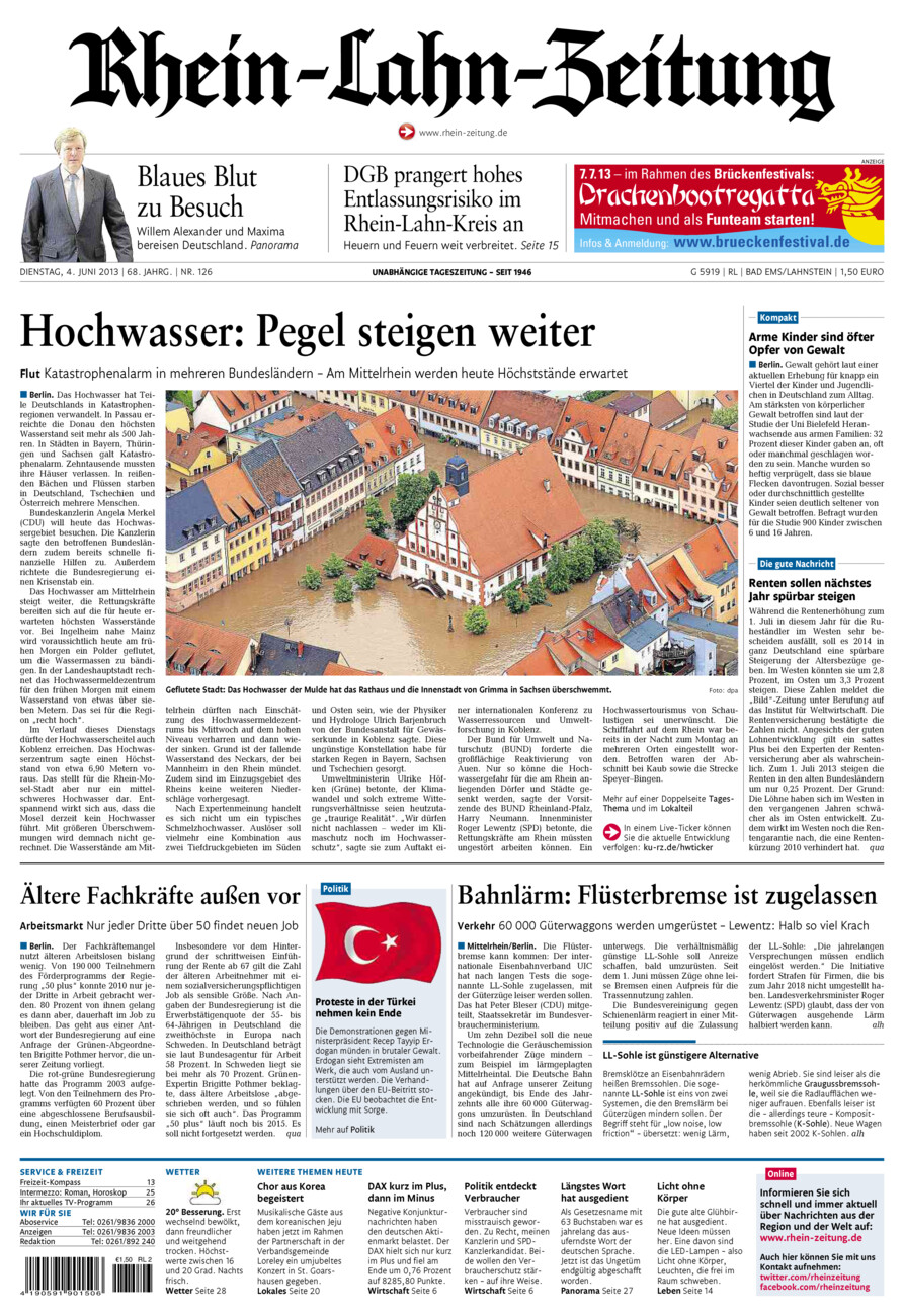 Rhein-Lahn-Zeitung vom Dienstag, 04.06.2013