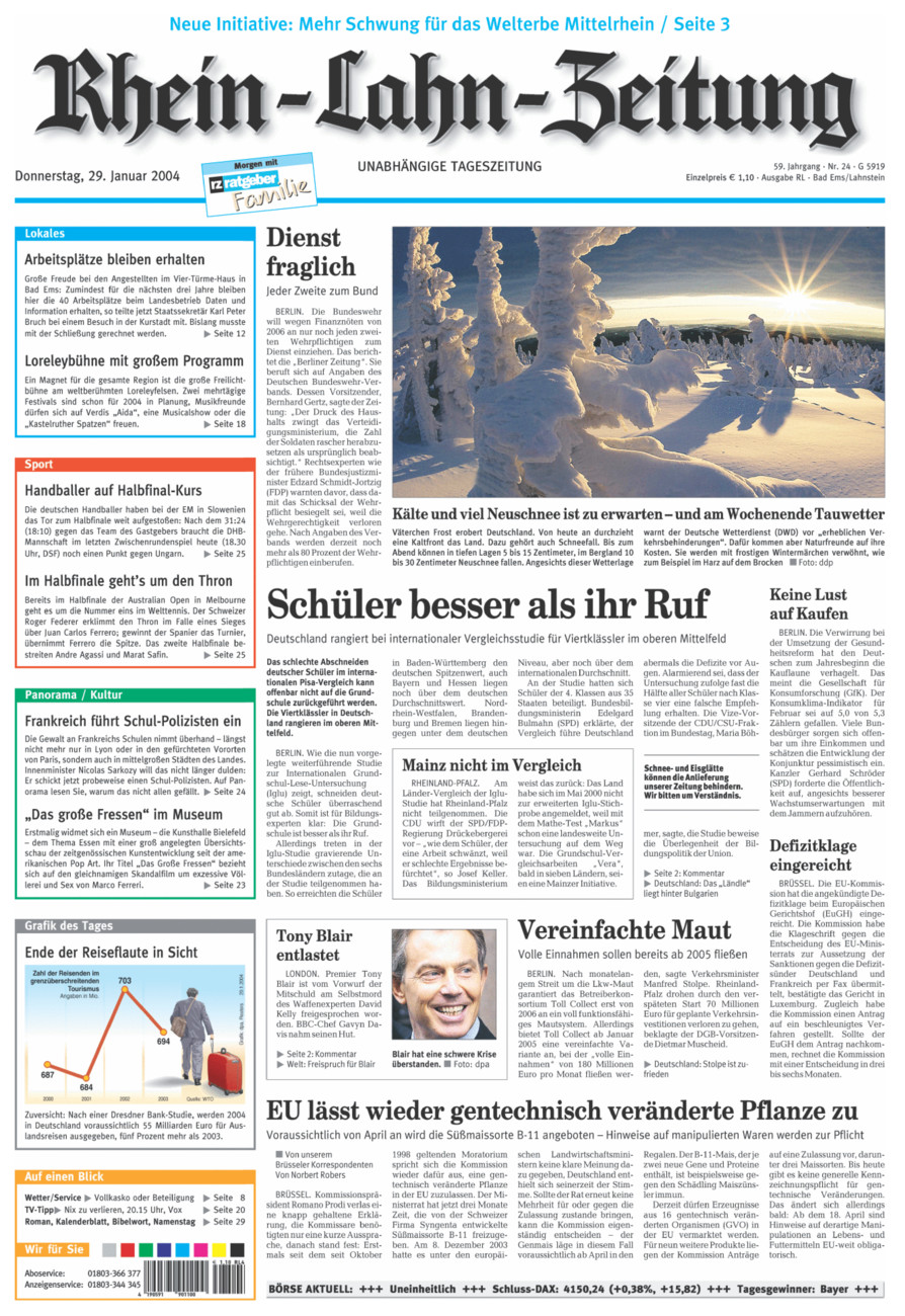 Rhein-Lahn-Zeitung vom Donnerstag, 29.01.2004