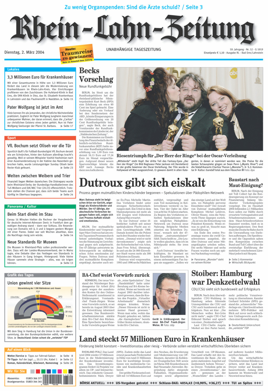 Rhein-Lahn-Zeitung vom Dienstag, 02.03.2004