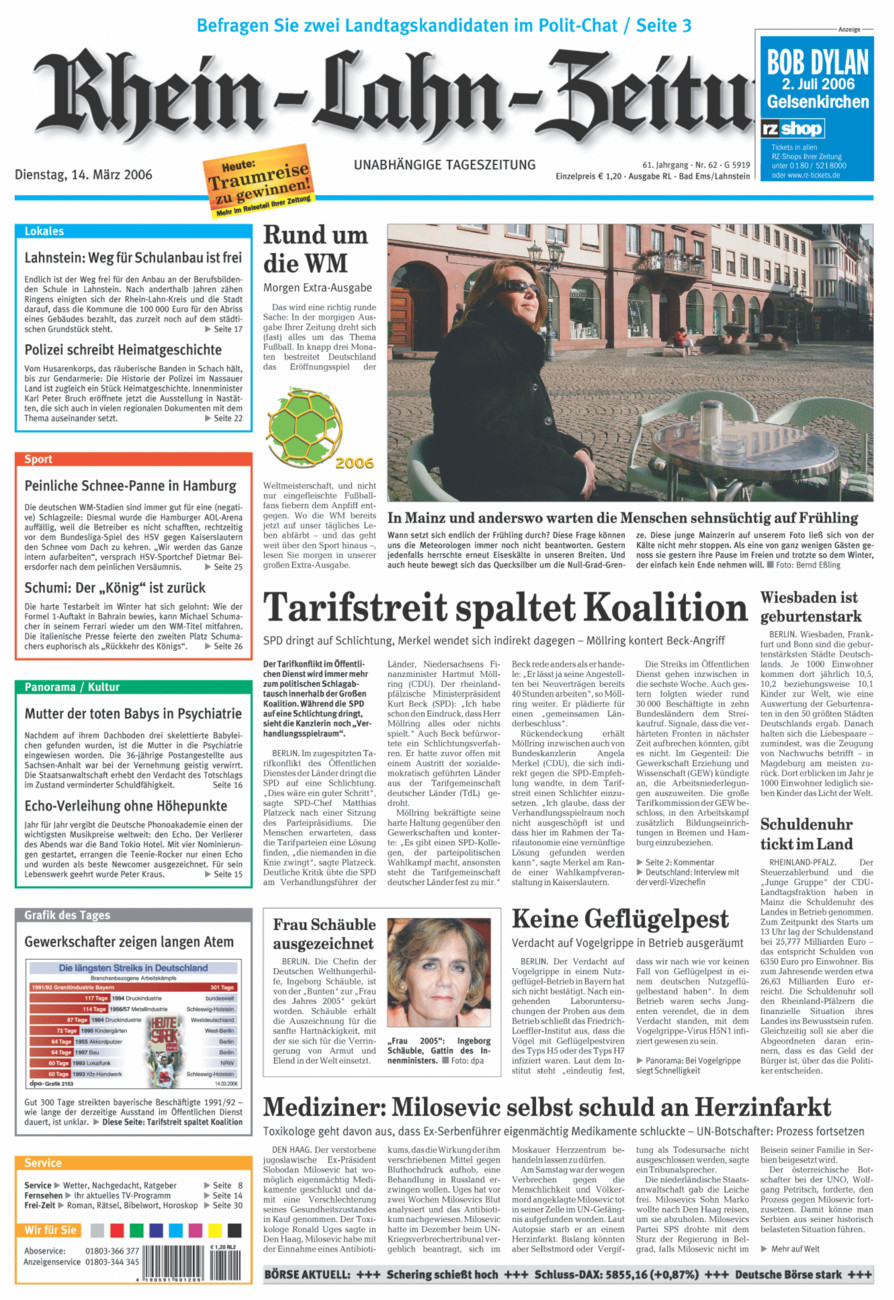 Rhein-Lahn-Zeitung vom Dienstag, 14.03.2006