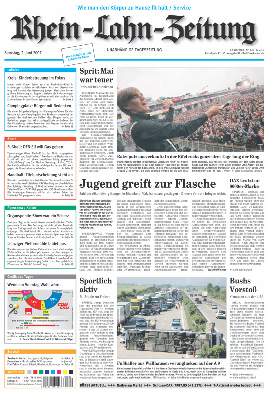 Rhein-Lahn-Zeitung vom Samstag, 02.06.2007