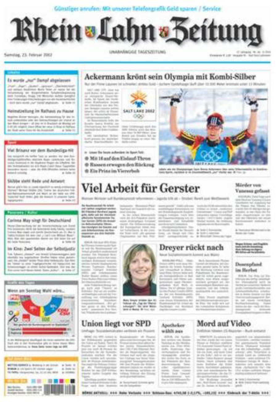 Rhein-Lahn-Zeitung vom Samstag, 23.02.2002