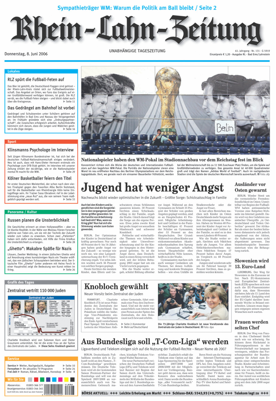 Rhein-Lahn-Zeitung vom Donnerstag, 08.06.2006