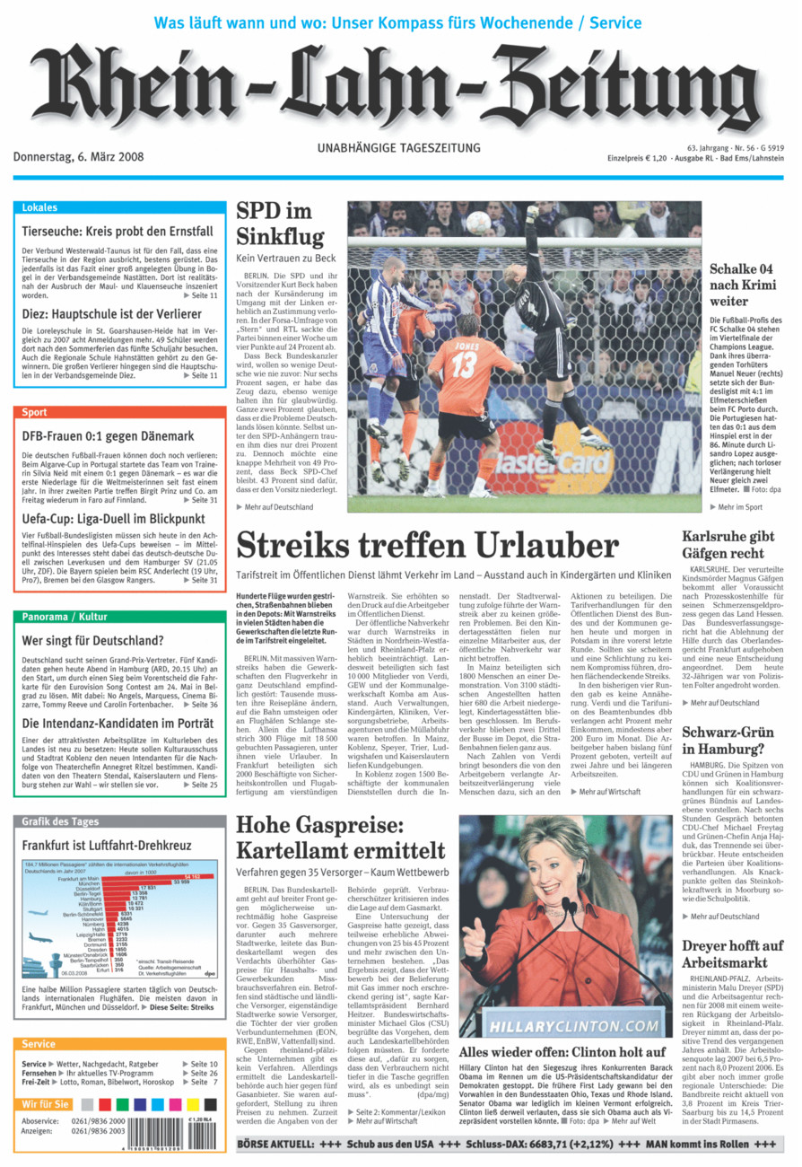 Rhein-Lahn-Zeitung vom Donnerstag, 06.03.2008