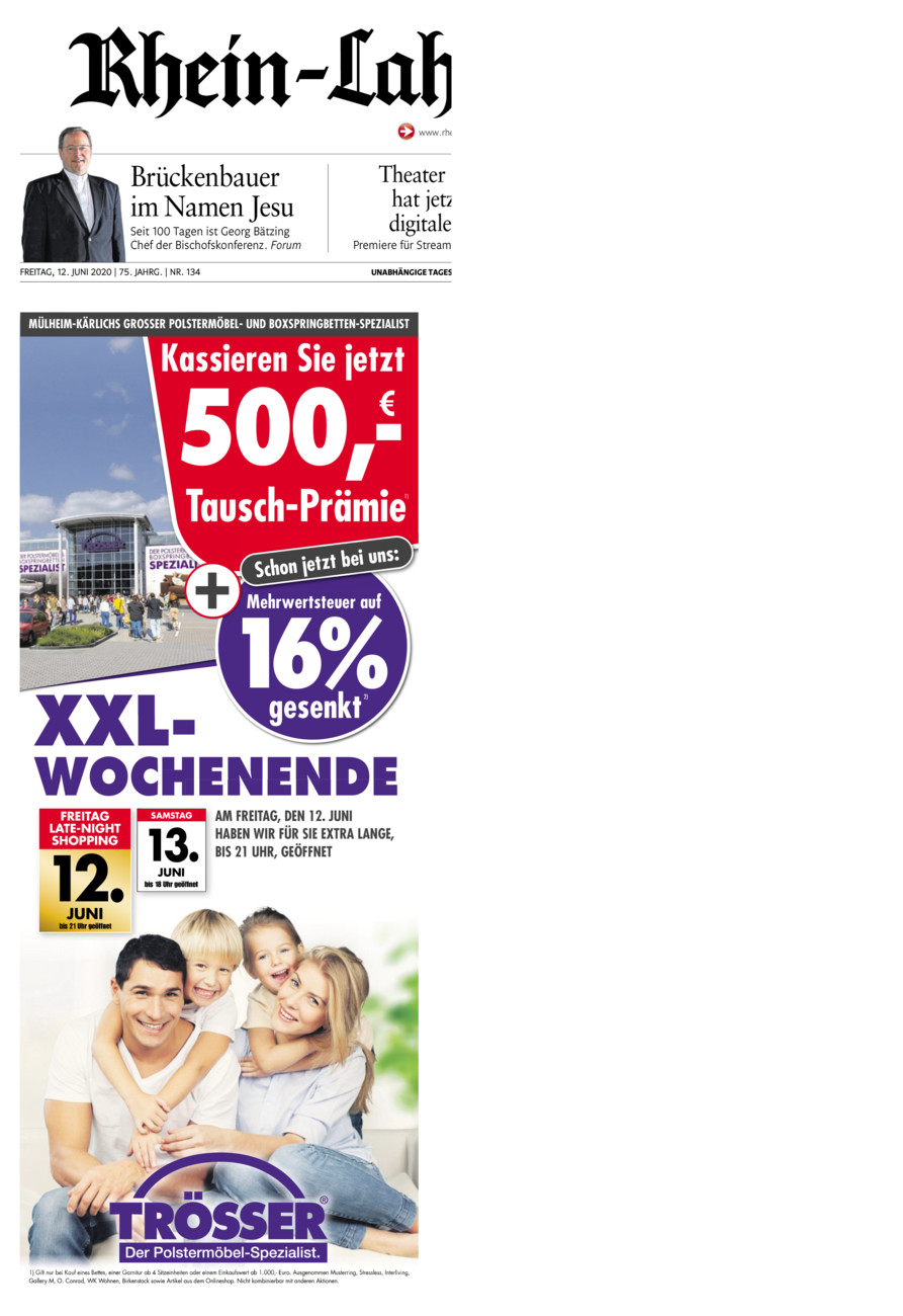 Rhein-Lahn-Zeitung vom Freitag, 12.06.2020