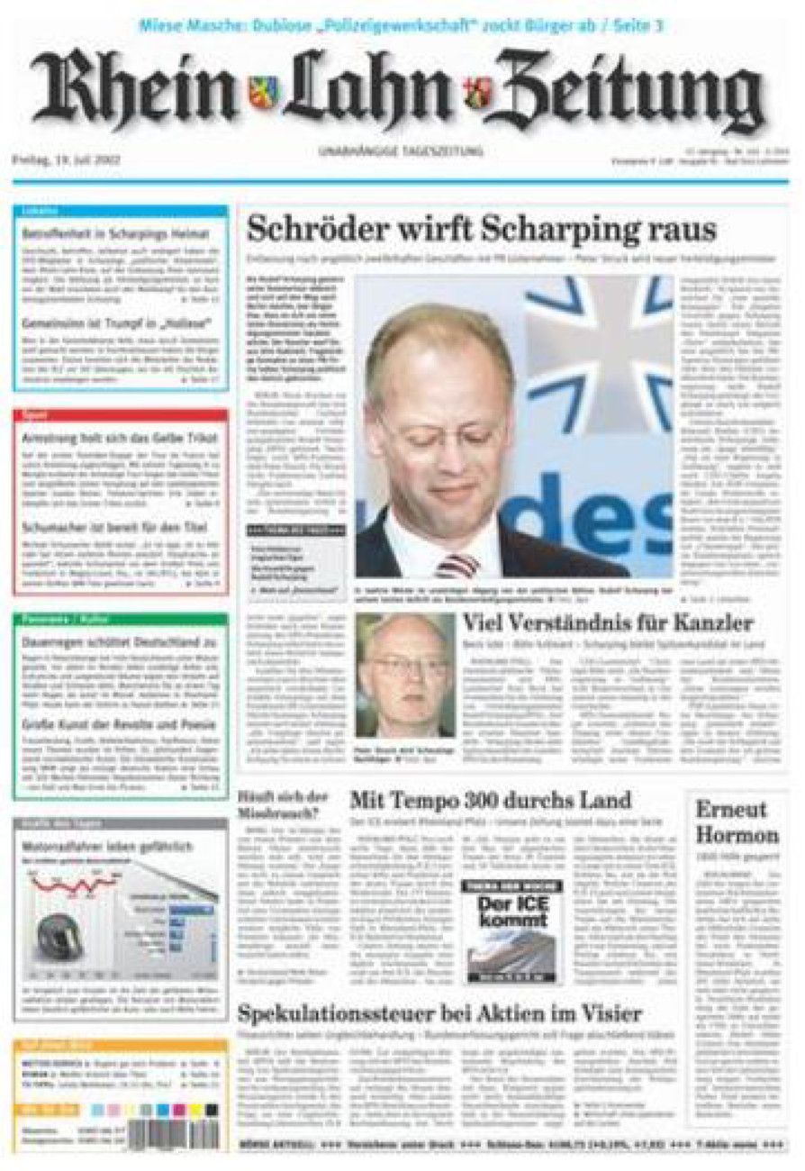 Rhein-Lahn-Zeitung vom Freitag, 19.07.2002