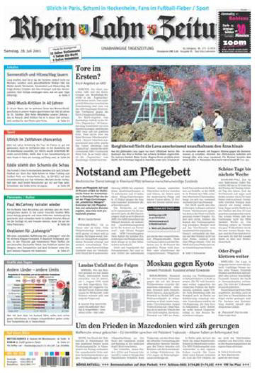 Rhein-Lahn-Zeitung vom Samstag, 28.07.2001