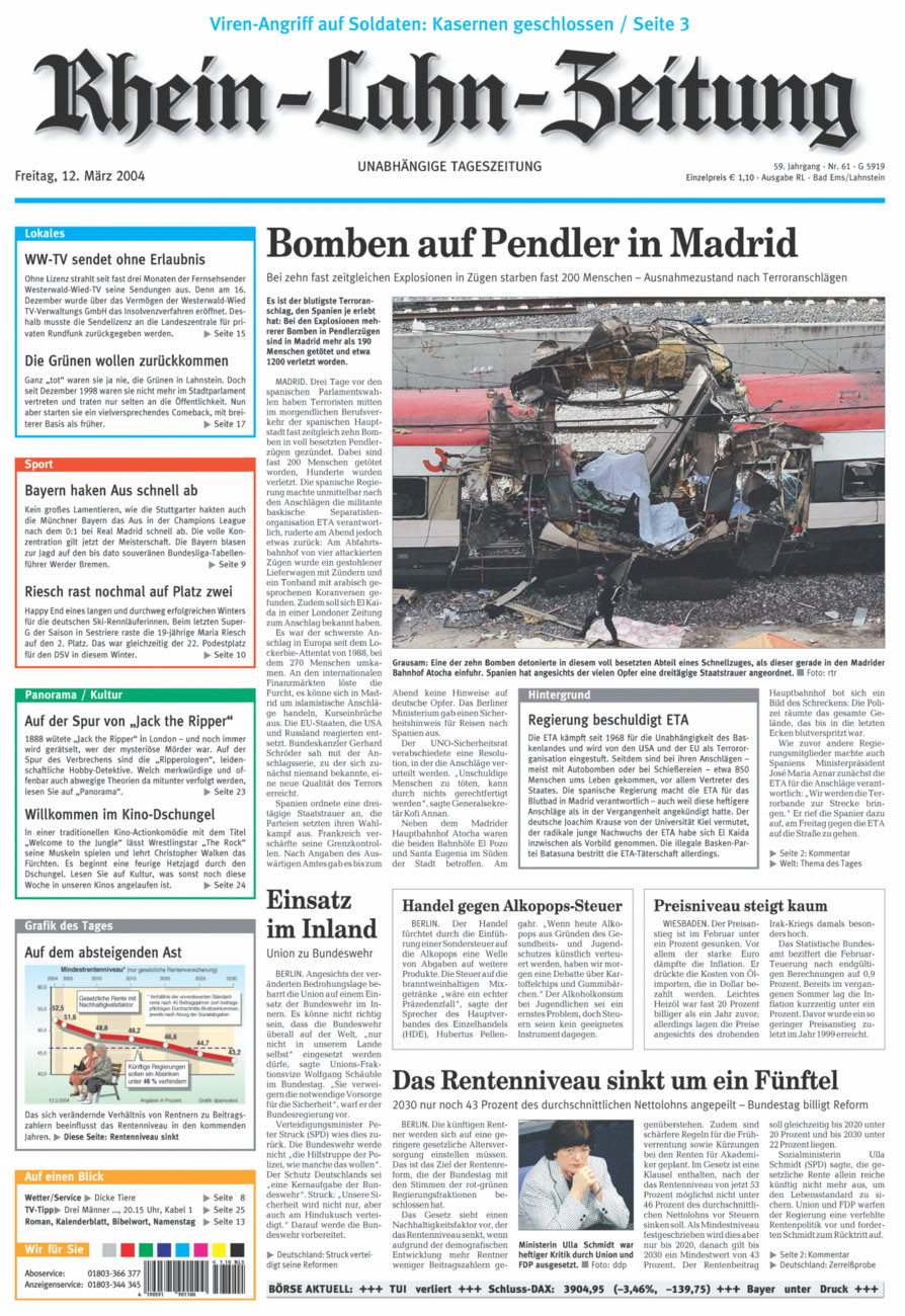 Rhein-Lahn-Zeitung vom Freitag, 12.03.2004