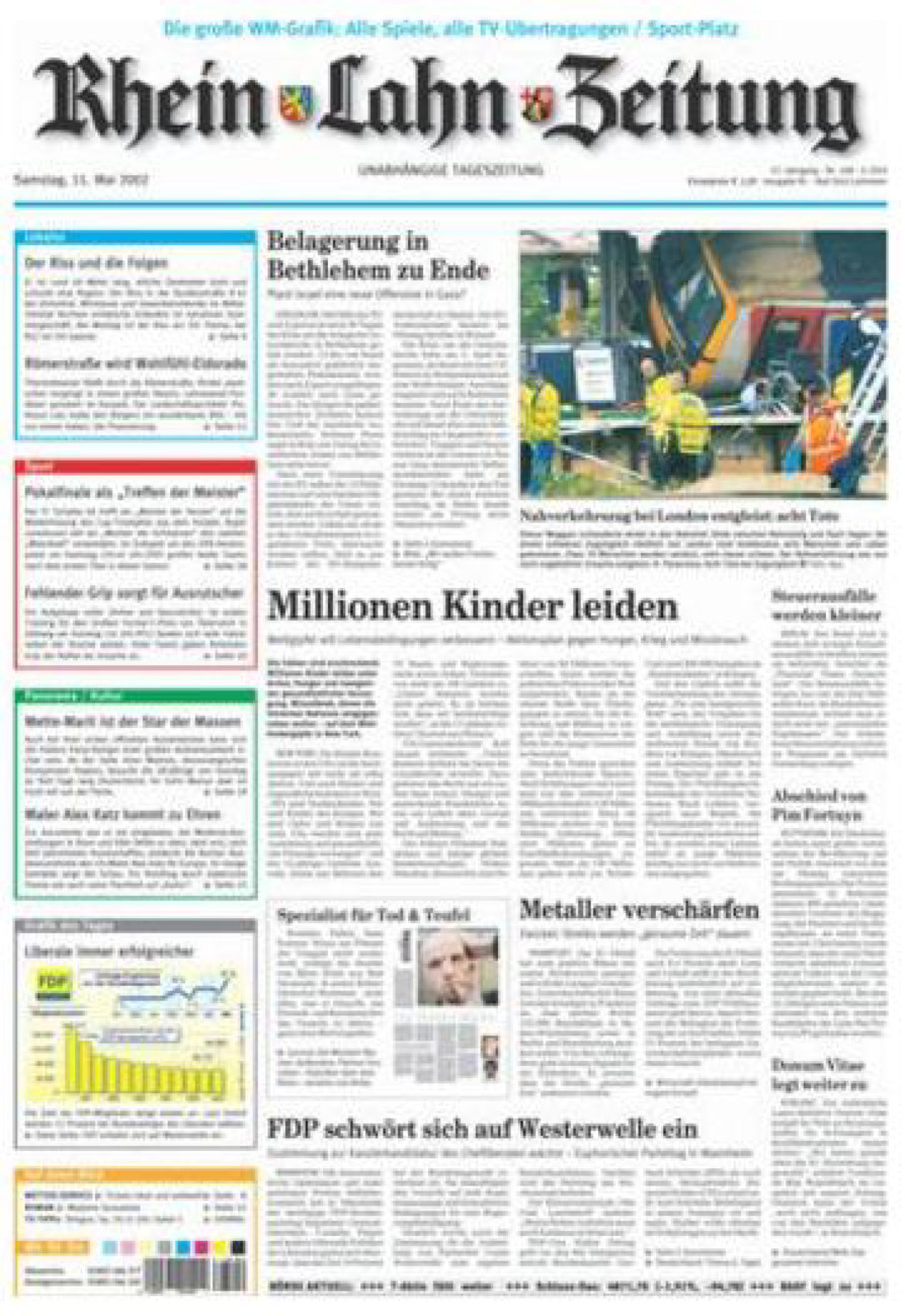 Rhein-Lahn-Zeitung vom Samstag, 11.05.2002