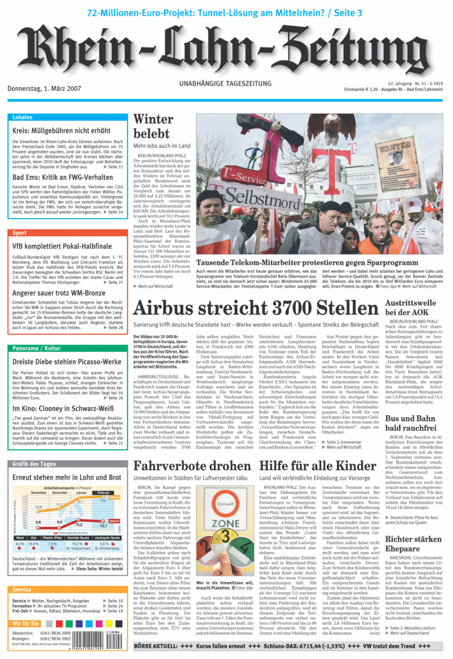 Rhein-Lahn-Zeitung vom Donnerstag, 01.03.2007
