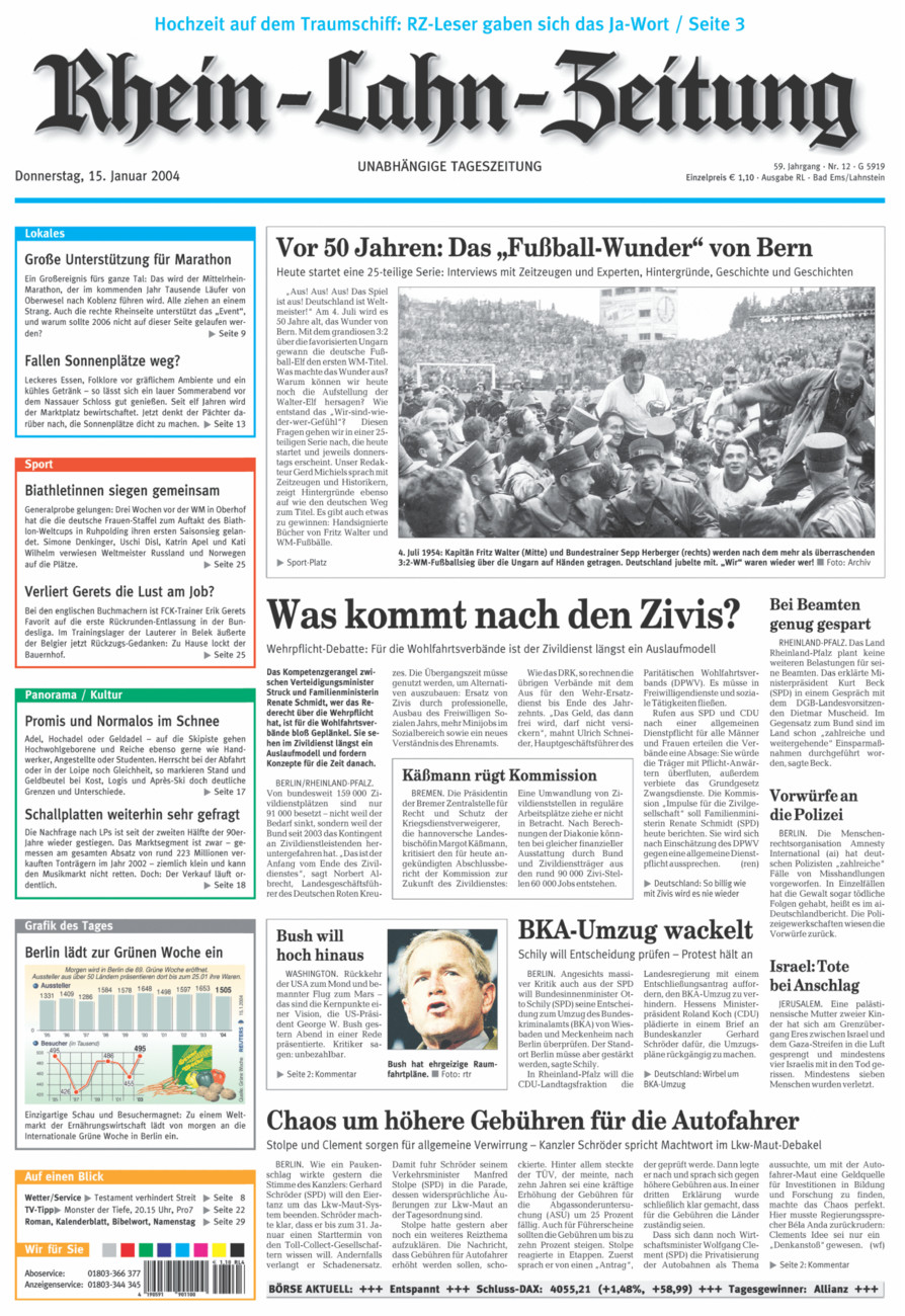 Rhein-Lahn-Zeitung vom Donnerstag, 15.01.2004