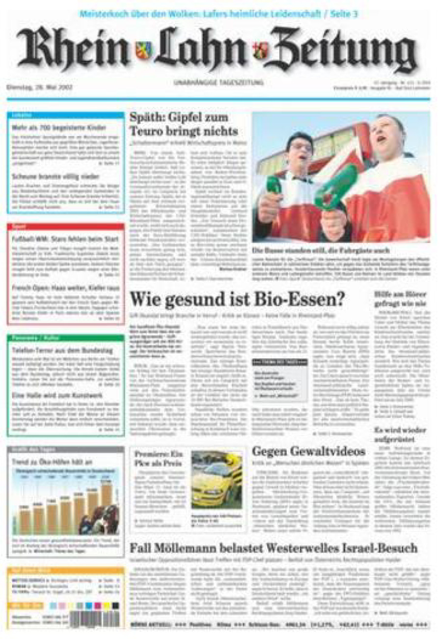 Rhein-Lahn-Zeitung vom Dienstag, 28.05.2002