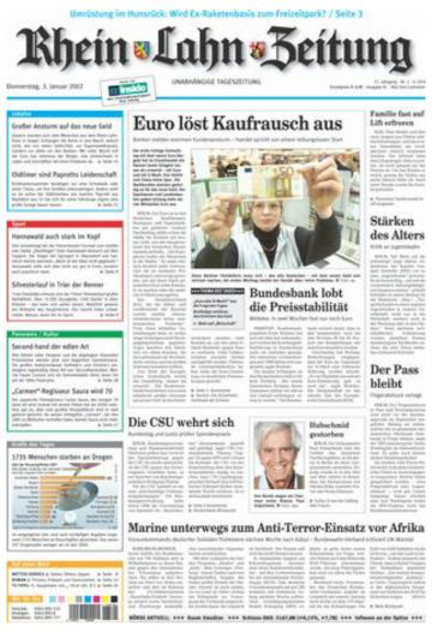 Rhein-Lahn-Zeitung vom Donnerstag, 03.01.2002