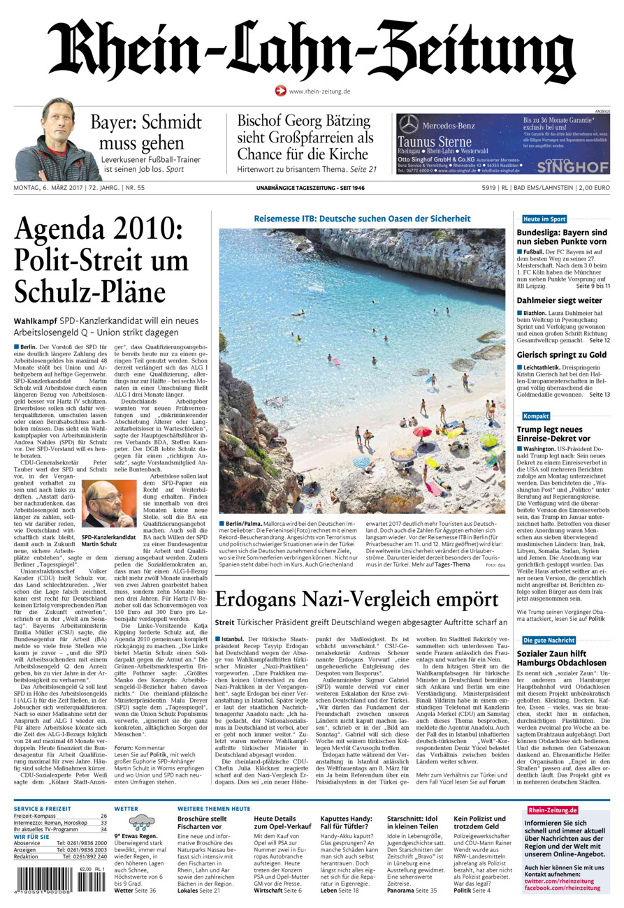 Rhein-Lahn-Zeitung vom Montag, 06.03.2017