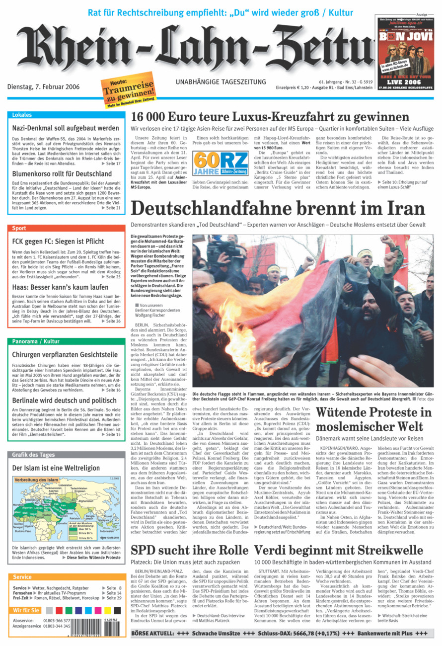 Rhein-Lahn-Zeitung vom Dienstag, 07.02.2006